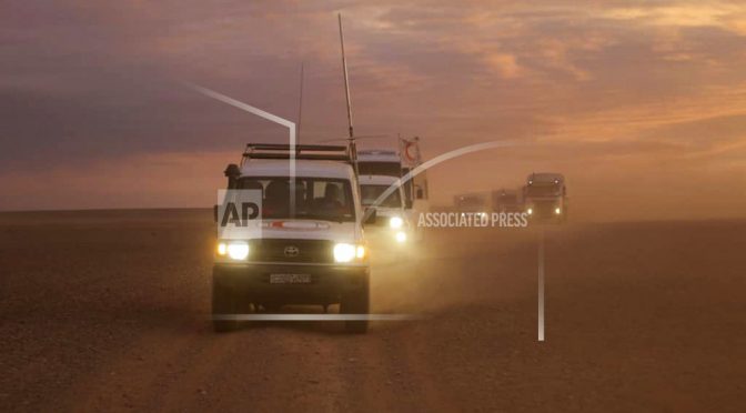 DAMASCUS, Syria | Aid workers enter remote Syrian camp for 1st time